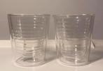 2 Dubbelwandige glazen espresso glaasjes. Hoogte 7,5 cm., Glas of Glazen, Ophalen of Verzenden, Overige stijlen, Glas
