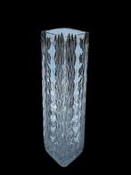 Schitterende grote zware vintage lood kristallen vaas facet, Gebruikt, Overige kleuren, Ophalen of Verzenden, Glas