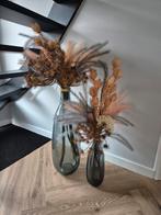 Vaas met bloemen, Huis en Inrichting, Woonaccessoires | Droogbloemen, Ophalen of Verzenden, Zo goed als nieuw