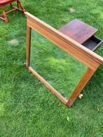 Spiegel met houten omlijsting, Ophalen, Zo goed als nieuw, Minder dan 100 cm, Rechthoekig