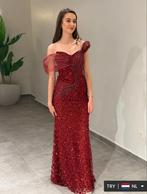 Prachtige Rode Avondjurk, Ophalen of Verzenden, Zo goed als nieuw, Maat 38/40 (M), Rood