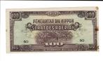 Nederlandsch Indië, Japanse bezetting 100 rupiah 1943/44, Postzegels en Munten, Bankbiljetten | Azië, Los biljet, Zuidoost-Azië