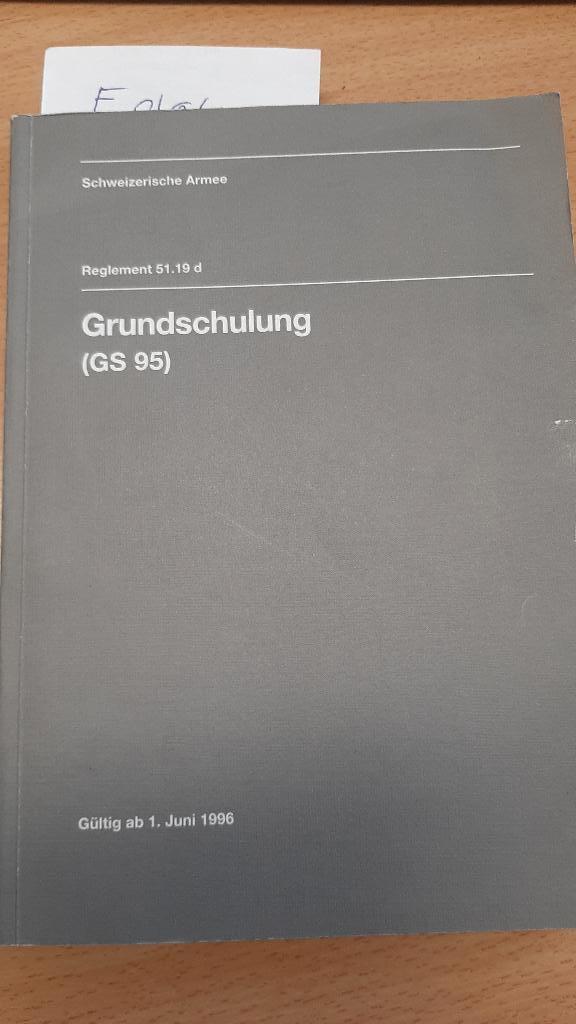 Militaire Grundschulung Schweizer Armee 1996, Verzamelen, Militaria | Algemeen, Landmacht, Boek of Tijdschrift, Overige gebieden