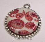 1021 Abalone Schelp in Zilver Kleurige Metalen Hanger, Overige voorstellingen, Verzenden, Nieuw, Zilver