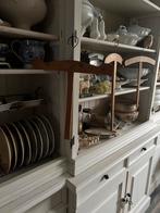 3 oude houten kledingknaapjes op stok, Ophalen of Verzenden