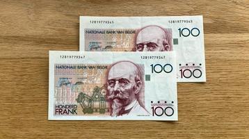 2x 100 francs Beyaert oplopende nummers - gratis verzenden beschikbaar voor biedingen