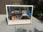 Grote houten Ferplast hamsterkooi, Dieren en Toebehoren, Knaagdieren en Konijnen | Hokken en Kooien, Kooi, Gebruikt, Minder dan 75 cm