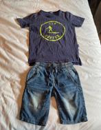 Claesen’s t-shirt met korte spijkerbroek 134/140, Ophalen of Verzenden, Zo goed als nieuw, Jongen