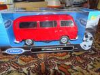 VW BUS TYPE2 1972  WELLY GOLD COLECTION 1;24  IN DOOS, Hobby en Vrije tijd, Modelauto's | 1:24, Ophalen of Verzenden, Zo goed als nieuw