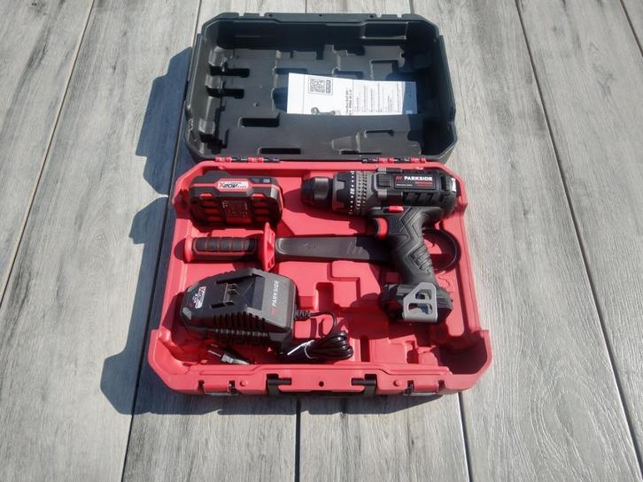 Accuboormachine Parkside Performance 20V 2Ah 150Nm, nieuw., Doe-het-zelf en Verbouw, Gereedschap | Boormachines, Nieuw, Boor- en Schroefmachine