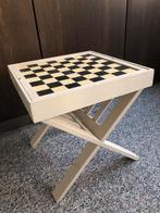 Schaakbord/Backgammon tafel op standaard - 43cm, Hobby en Vrije tijd, Gezelschapsspellen | Bordspellen, Ophalen of Verzenden, Nieuw
