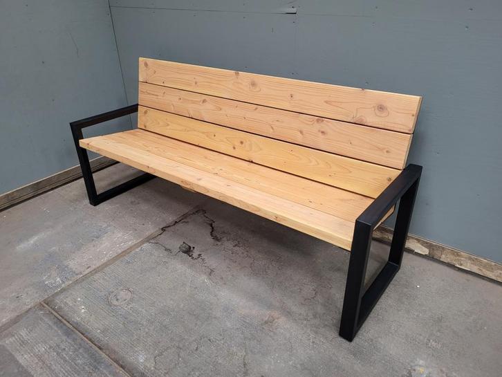 Robuuste tuinbank douglas/lariks hout., Tuin en Terras, Tuinbanken, Nieuw, Hout, Ophalen of Verzenden