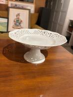 etagère taartschaal wit schaal op voet Schumann porselein, Ophalen of Verzenden, Zo goed als nieuw