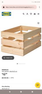 3 x houten krat / fruitkistje van Ikea, Doe-het-zelf en Verbouw, Kratten en Dozen, Ophalen, 100 cm of meer, 60 cm of meer, Minder dan 35 cm