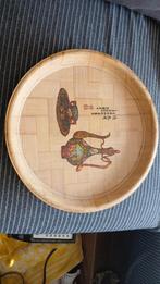 Houten Dienblad Chinees Design, Ophalen of Verzenden, Gebruikt, Rond, Hout