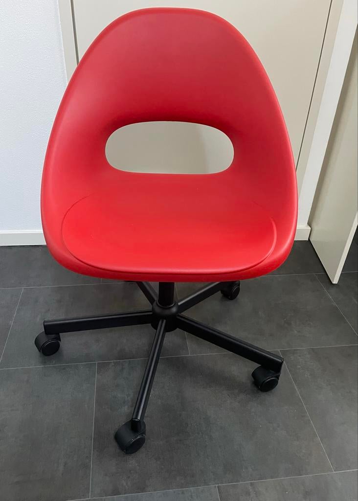 Rode IKEA bureaustoel Loberget, Ophalen, Gebruikt, Rood, Bureaustoel