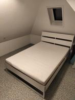IKEA Bed 140x200 + Matras & Lattenbodem, Huis en Inrichting, Slaapkamer | Bedden, Ophalen, Gebruikt, Wit, 140 cm