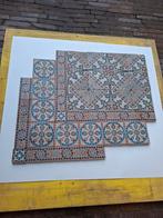 Te Koop: partij oude keramische vloertegels 10,5 m2, Doe-het-zelf en Verbouw, Tegels, Gebruikt, Keramiek, Minder dan 20 cm, 10 m² of meer