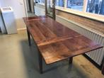 Eetkamertafel uittrek massief hout 225, Ophalen, Gebruikt, 200 cm of meer, 50 tot 100 cm