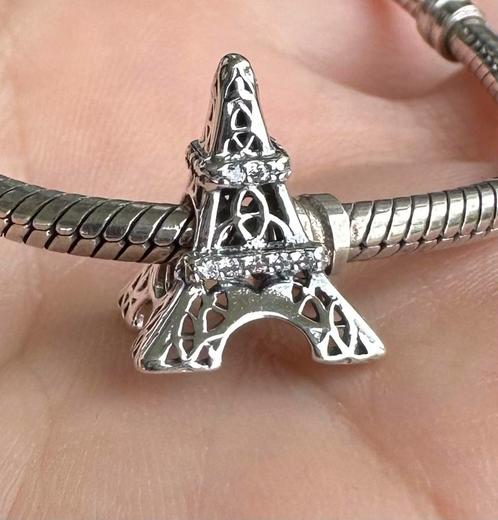 Zilveren bedel Eiffeltoren. Nieuw, gemerkt S925, Sieraden, Tassen en Uiterlijk, Bedels, Nieuw, Overige merken, Zilver, 1 bedel