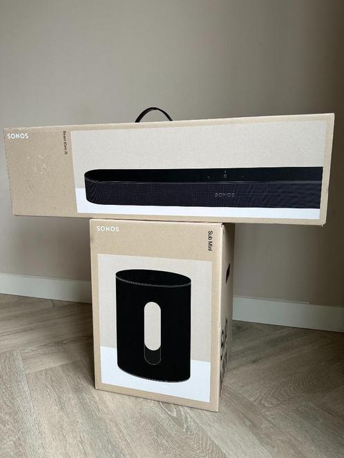 Sonos Beam Gen 2 Zwart *Nieuw*, Audio, Tv en Foto, Soundbars, Nieuw, Ophalen of Verzenden