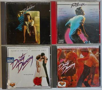 4 CDs OST Flashdance / Footloose / Dirty Dancing beschikbaar voor biedingen