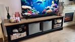 Houten Woonkamer Set: Tafel & TV Kast, Ophalen, Gebruikt, 150 tot 200 cm, Minder dan 100 cm