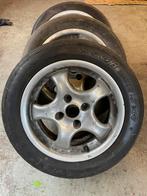 14” Velgen 4x100 met semi slicks, Ophalen, Gebruikt