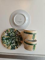 2 Kop en Schotel Porcelaine de Limoges, Gebruikt, Ophalen of Verzenden, Overige stijlen, Kop(pen) en/of Schotel(s)
