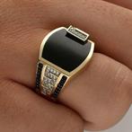 Gouden ring met saffiertjes maat: 22.8mm, Nieuw, Goud, Goud, 20 of groter