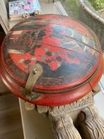 Fraaie Chinese trouwkist, ronde houten kist, Ophalen of Verzenden