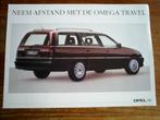 Opel Omega Travel 1990 2 pag., Boeken, Opel, Zo goed als nieuw, Verzenden