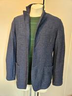 Gran Sasso Colbert/Vest Royal Blue Visgraat Tweed Maat 54, Verzenden, Zo goed als nieuw, Maat 52/54 (L), Blauw