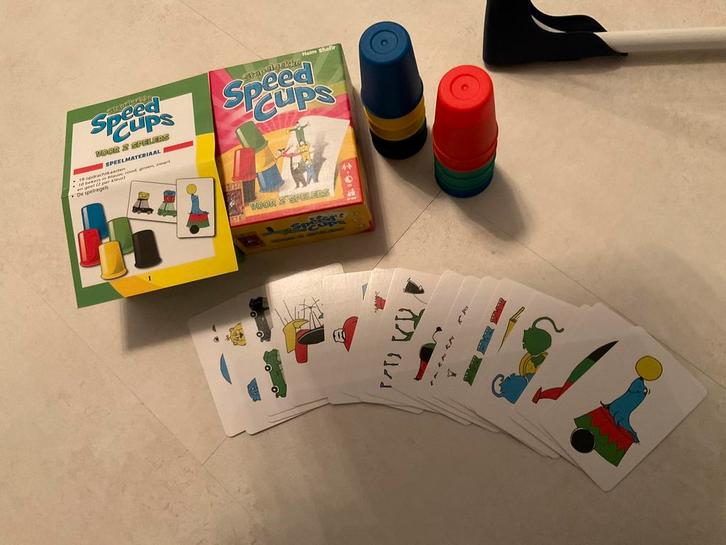 Speedcups & Pachisi - 2 Leuke Spellen!, Hobby en Vrije tijd, Gezelschapsspellen | Bordspellen, Zo goed als nieuw, Een of twee spelers