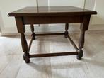 Eikenhouten bijzettafel, Gebruikt, Vierkant, 55 tot 75 cm, Hout