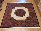 Vintage handgeknoopt perzisch tapijt moud 199x201, Info@SlatsAntiek.nl, Perzisch, 200 cm of meer, Ophalen of Verzenden