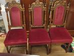 Drie Antieke kasteel / jacht stoelen, Antiek en Kunst, Antiek | Meubels | Stoelen en Banken, Ophalen