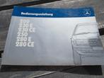 Instructieboek Mercedes 200 - 280E, 230 CE, 280 CE W123 1984, Ophalen of Verzenden