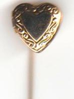 Gouden en/ of goudkl. vintage hart speld .uitklapbaar..., Verzamelen, Speldjes, Pins en Buttons, Verzenden, Zo goed als nieuw