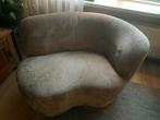 Woood Stone Fauteuil - Taupe Velvet, Huis en Inrichting, Fauteuils, Ophalen, 75 tot 100 cm, Zo goed als nieuw, 100 tot 125 cm