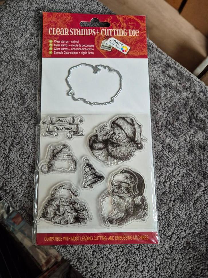 Kerst Clearstamps + Snijmallen - Nieuw!, Hobby en Vrije tijd, Stempelen, Nieuw, Clearstamp, Ophalen of Verzenden