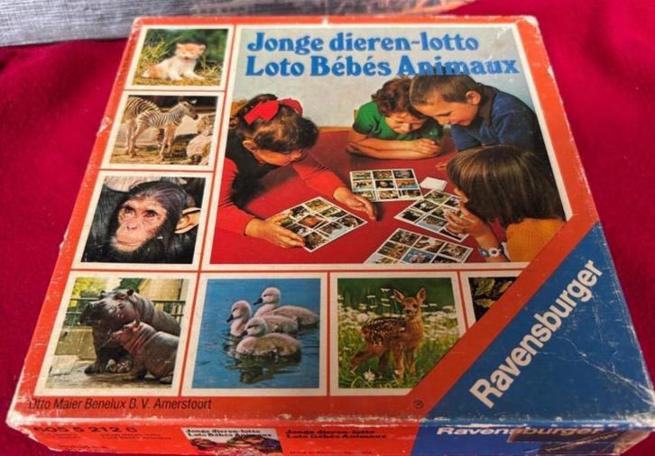 Jonge dieren lotto - Ravensburger - Retro spel, Kinderen en Baby's, Speelgoed | Educatief en Creatief, Gebruikt, Puzzelen, Ontdekken