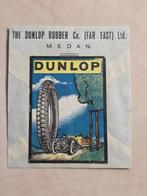 034) ORIGINELE SLUITZEGEL DUNLOP RUBBER MEDAN, Ophalen of Verzenden, Auto's