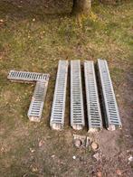 Regenwater afvoer goot 4 x 100cm + hoekstuk, Ophalen, Afvoer, Gebruikt, Rvs