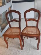 2 houten stoeltjes webbing, Antiek en Kunst, Antiek | Meubels | Stoelen en Banken, Ophalen