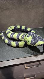 Slang, lange knuffel, zwart/groen, 180cm.PetjesWorld.  5B14, Tweedehands verkoop, Tweedehands verkoop, Gebruikt, Overige typen