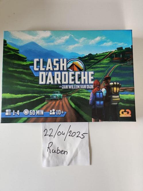 Clash D'ardèche (bordspel), Hobby en Vrije tijd, Gezelschapsspellen | Bordspellen, Zo goed als nieuw, Een of twee spelers, Drie of vier spelers
