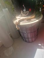 Draadstaal tafeltje, Huis en Inrichting, Minder dan 55 cm, Rond, Ophalen of Verzenden, Zo goed als nieuw