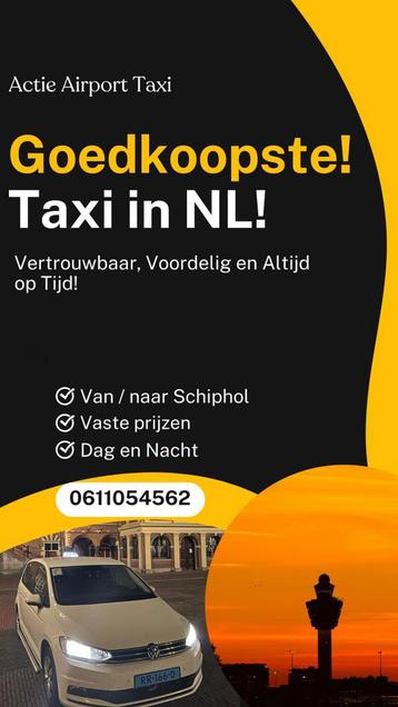 Goedkoopste Taxi Schiphol / Rotterdam Aiport beschikbaar voor biedingen