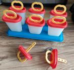 6 ijsjesvormpjes & houder Tupperware & 2 extra, Ophalen of Verzenden, Zo goed als nieuw, Overige typen